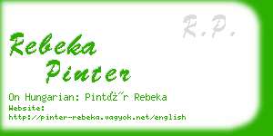 rebeka pinter business card